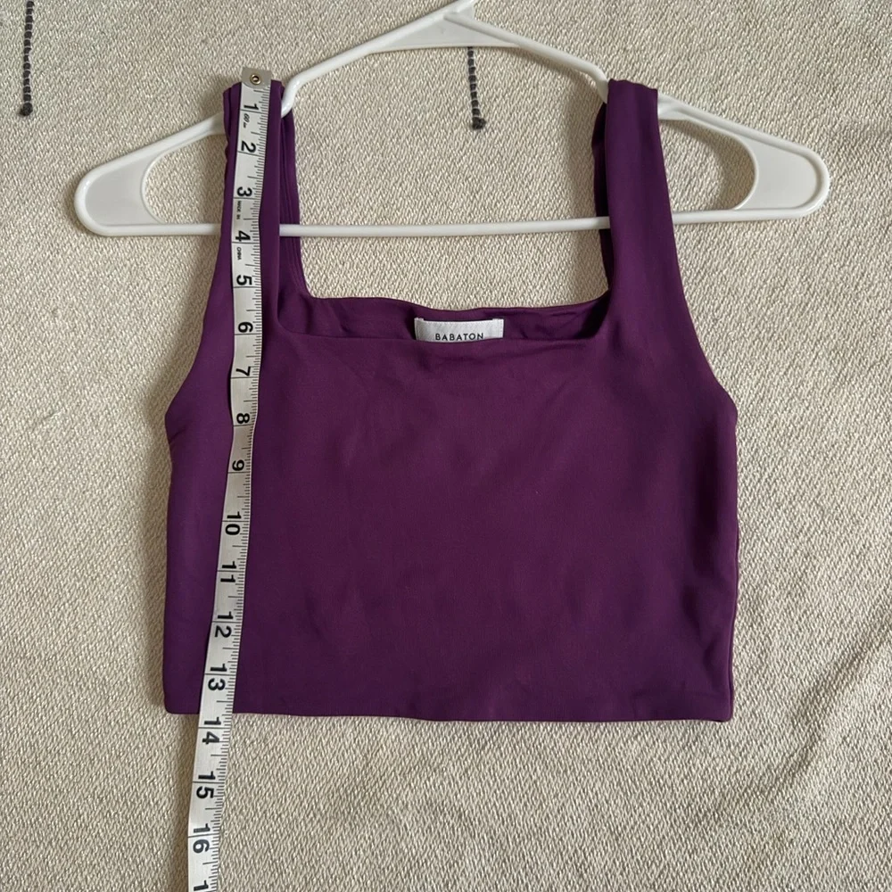 Aritzia Babaton Contour Square Neck Tank (color dewberry purple) - Picture 2 of 7